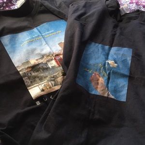 two short sleeve graphic tees large